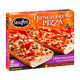 Stouffer's French Bread Pizza three meat, 2 pizzas Left Picture